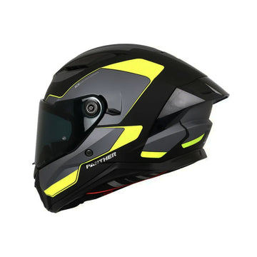 CASCO INTEGRAL SPARTAN PANTHER SV PLANO B3 GALE NEGRO+GRIS+VERDE NEÓN